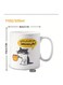 Coffee Mug 11oz, Arabic "Being Awake Doesn't Mean I'll Always Be Awake" Gift for Cat Lovers Funny Present to Friends in Pink
