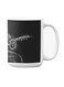 Premium Printed Ceramic Coffee Mug White/Black 350ml
