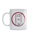 Fahad In Japanese Art Printed Mug White/Red/Black