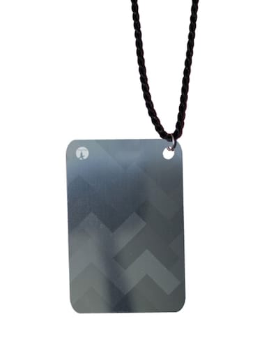 Triangles Printed Car Mirror Pendant