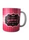 Happy Valentines Day Printed Ceramic Mug Pink/Black/White