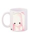 Cartoon Printed Coffee Mug White/Pink/Black 11ounce
