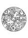 Random Things Printed Fridge Magnet Multicolour