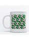 Football Printed Mug White/Green/Black