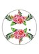 Flowers Printed Fridge Magnet Round Multicolour