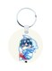 2-In-1 Free Printed Keychain And Necklace White/Blue/Red