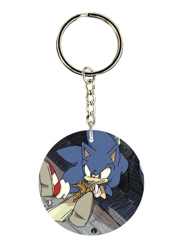 Sonic Double Side Printed Keychain