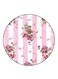 Flowers Printed Fridge Magnet Round Multicolour