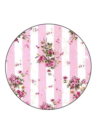 Flowers Printed Fridge Magnet Round Multicolour