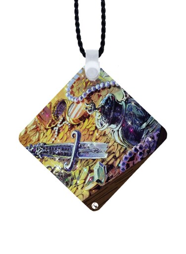 Jazirat Alkanz Printed Car Mirror Pendant