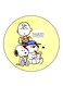 Snoopy Printed Fridge Magnet Multicolour