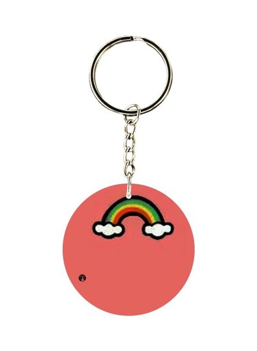 Rainbow Printed Keychain