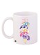 Cartoon Printed Coffee Mug White/Pink/Yellow 11ounce