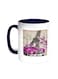 Classic Car - Paris Printed Coffee Mug Blue/White 11ounce