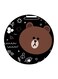 Bear Printed Fridge Magnet Black/Brown/White