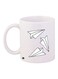Paper Planes Printed Coffee Mug White/Black 11ounce