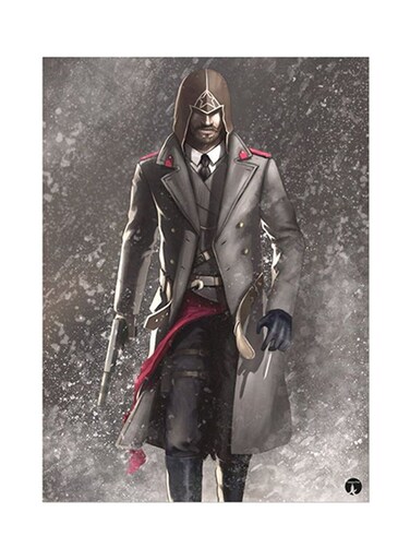Video Game Assassin's Creed Metal Plate Poster Multicolour