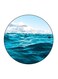 The Sea Printed Fridge Magnet Blue/White 5.5 x 5.5cm