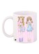Anime Printed Coffee Mug White/Pink/Blue 11ounce