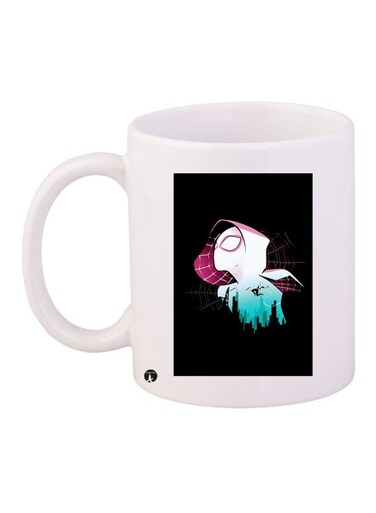 Spiderman Printed Coffee Mug White/Black/Blue