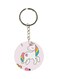 Unicorn Printed Double Sided Keychain