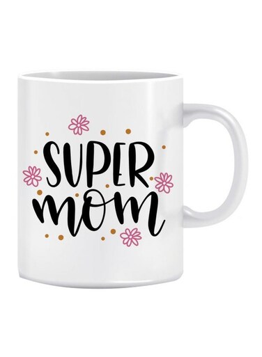 Mother's Day Printed Coffee Mug White/Black/Pink Standard