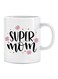 Mother's Day Printed Coffee Mug White/Black/Pink Standard