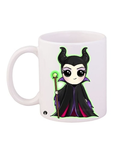Cartoon Kawaii Girl Printed Coffee Mug White/Black/Brown 11ounce