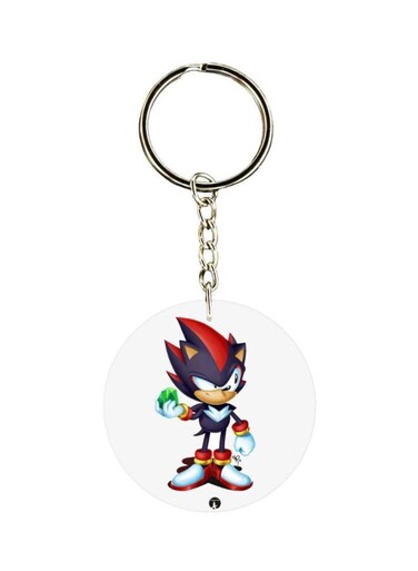 Double Sided Sonic Printed Keychain