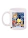 Sonic Video Game Printed Mug White/Yellow/Orange Standard Size