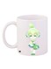 Cartoon Girl Printed Coffee Mug White/Green/Blue