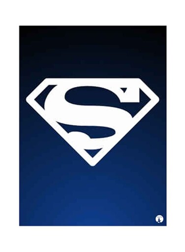 Superman Metal Plate Poster Multicolour 15x20centimeter