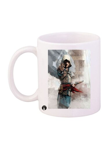 Assassin's Creed Printed Mug White/Grey/Brown Standard Size