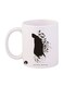 Batman Printed Mug White/Black 12ounce
