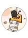 Cats Printed Fridge Magnet Multicolour
