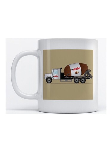 Mug Nutella for Coffee and Tea White