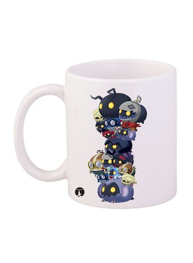 Kingdom Hearts Printed Mug White/Black/Purple 12ounce
