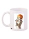 Anime Boy Printed Coffee Mug White/Brown/Grey