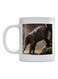 Baby Elephant Printed Coffee Mug White/Brown/Green