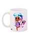 Cartoon Girl Printed Coffee Mug White/Blue/Pink