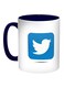 Twitter Printed Coffee Mug Blue/White 11ounce