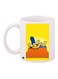 Printed Coffee Mug White/Yellow/Orange