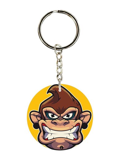 Donkey Kong Printed Keychain