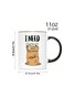 Ceramic Coffee Mug with "I Need Money" Arabic Design in black