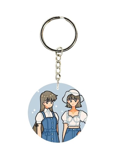 Cartoon Character Printed Keychain