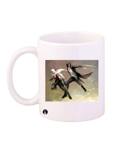 Assassin's Creed Printed Coffee Mug White/Black