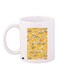 Cartoon Printed Coffee Mug White/Yellow/Black 11ounce