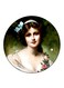 Vintage Art Printed Fridge Magnet Multicolour
