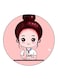 Girl Printed Fridge Magnet Multicolour