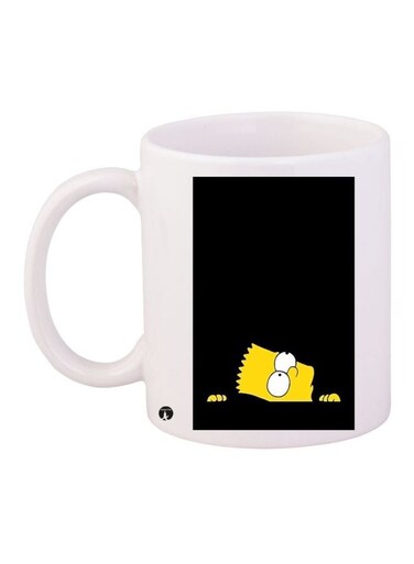 Simpsons Printed Coffee Mug White/Black/Yellow